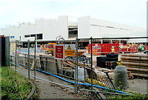 ST3486 : Tesco building site, Newport Retail Park by Jaggery
