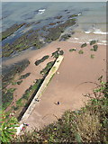SX9676 : Breakwater, Coryton's Cove by Derek Harper