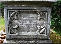 SO8674 : Inscription for Benjamin Gibbons (senior), St. Mary's Churchyard, Stone by P L Chadwick