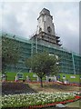 Barnsley Town Hall swathed in scaffolding