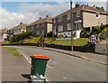 Wheely bin day, Hillside Crescent, Newport