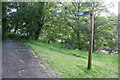 Footpath signpost beside the Tay at Perth