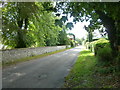 Looking westwards down Furzedown Lane