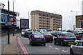 Traffic at a standstill on Cromwell Road