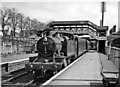 Evesham (WR) station, with Down local train