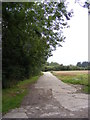 Footpath to Snipe Farm Lane & the B1078 Ipswich Road