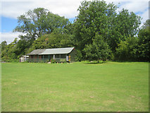 SU5649 : Oakley Cricket Pavilion by Mr Ignavy
