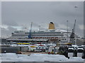 Aurora in Southampton Docks