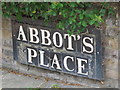 TQ2583 : Sign for Abbot's Place, NW6 by Mike Quinn