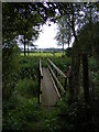 TM2060 : Footbridge over the River Deben of the footpath to Framsden Road by Geographer
