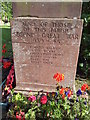 WW2 names on War Memorial, Debenham