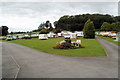 Central section of Anchorage Caravan Park, Bronllys