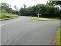 Junction of Treemans Road with Monteswood Lane