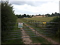 Entrance to the Caravan Club site