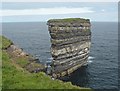 G1242 : Sea stack at the tip of Downpatrick Head by C Michael Hogan