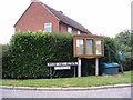 Rouse Hall Road sign & Clopton Village Notice Board