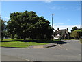 Station Road roundabout from Vicarage Lane