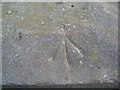 Linwood, rivet bench mark on B1202 bridge