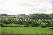 SO2581 : The village of Newcastle from Offa's Dyke Path by Jeff Buck