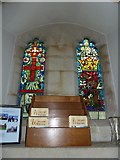 SU6345 : St Martin, Ellisfield: stained glass window (1) by Basher Eyre
