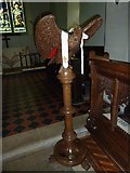SU6345 : St Martin, Ellisfield: lectern by Basher Eyre