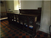 SU6345 : St Martin, Ellisfield: choir stalls by Basher Eyre