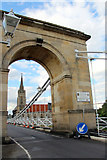 SU8586 : Suspension Bridge, Marlow, Buckinghamshire by Christine Matthews