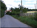 TM1959 : The Street, Framsden & the footpath to the B1077 by Geographer
