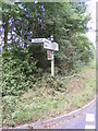 Roadsign on the B1079 Helmingham Road