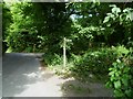 Two bridleways leave the road near Poynings church