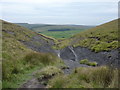 SJ9769 : Clough of shale by Peter Barr