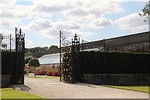 O2116 : Gate to the Rose Garden, Powerscourt, County Wicklow, Ireland by Christine Matthews