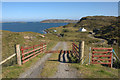 Track to a house by the shore at Kendebig (Ceann Dibig)