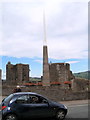 Obelisk, central Caerphilly