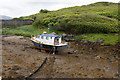 Boat at low tide at Amhuinnsuidhe