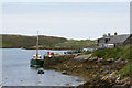 Fishing boat at Amhuinnsuidhe pier