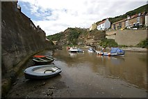 NZ7818 : Staithes Beck, Staithes by Dave Hitchborne