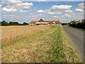 Farm and cottages at Shammer, on the road to North Creake