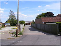 TM2250 : Footpath to Woodbridge Road & Entrance to Grundisburgh Recreation Ground by Geographer