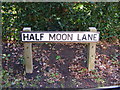 TM2250 : Half Moon Lane sign by Geographer