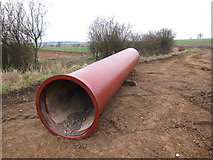 TL6754 : New pipeline by Kirtling Brook by Hugh Venables