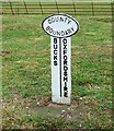 County Boundary marker Bucks and Oxfordshire at Finmere