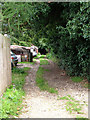 Dirt track with a dead end, northern Bury St. Edmunds