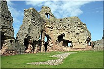 SJ0277 : The inner ward of Rhuddlan Castle by Jeff Buck
