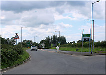ST6241 : 2011 : A37 roundabout at Beardly Batch by Maurice Pullin