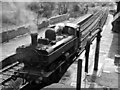 Closed Station at Pengam (Mon.), with a Standard GW Pannier 0-6-0T