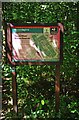 SO9258 : Information Board in Trench Wood, near Sale Green by P L Chadwick