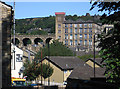 Milnsbridge - viaduct and mills