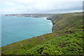 Coastal path above Newdowns Head