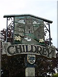 SU3687 : South face of the Village Sign, Childrey by Brian Robert Marshall